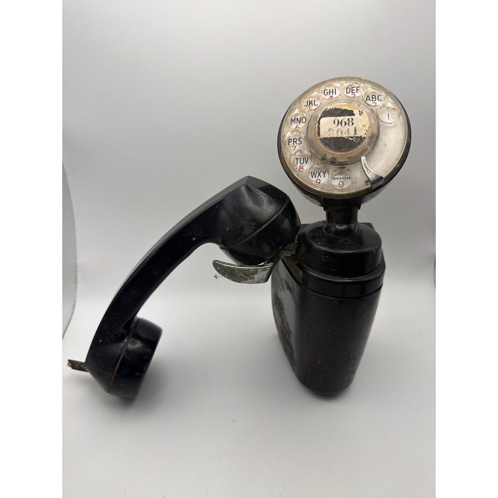 Vintage Western Electric Rotary Dial Candlestick Telephone Black Antique Prop